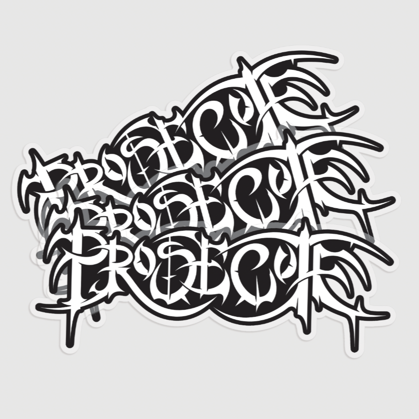 PROSECUTE LOGO STICKER